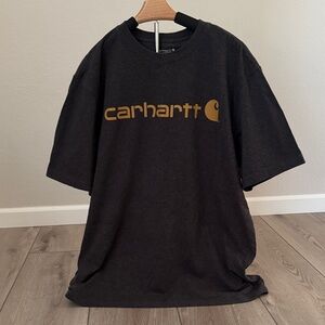 Carhartt Charcoal Tee with Gold Logo